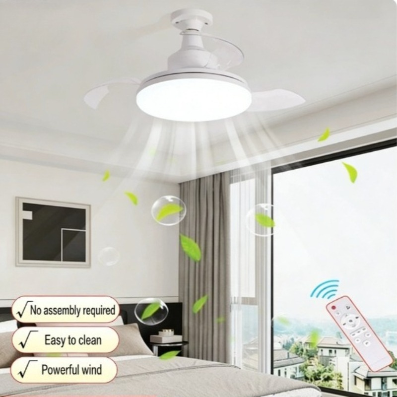 Ceiling Fan Led 3 Blade Modern - 새로운 천장 선풍기 조명, 보이지 않는