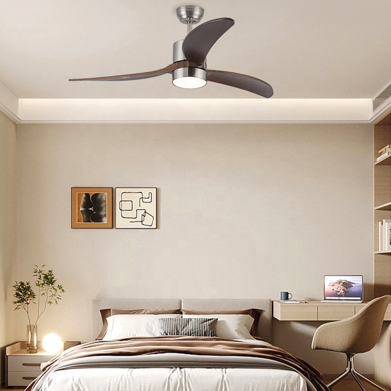 Ceiling Fan Dc Motor 52 Inch - 현대식 52인치 3개의 원목 날개 DC