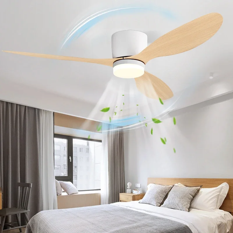 Ceiling Fan With Remote Control Reversible - 현대적인 LED 천장 팬 조명, 원격