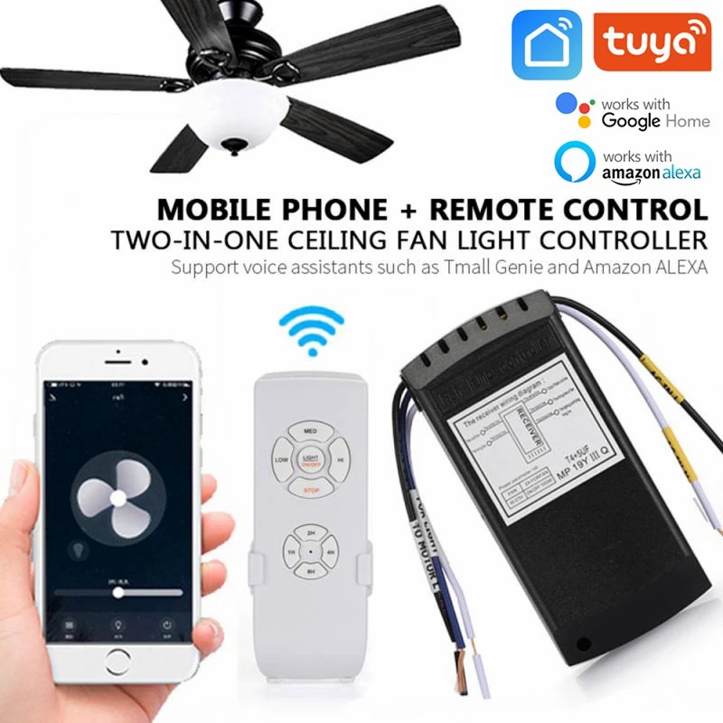Smart Ceiling Fan Alexa Wifi - 투야 와이파이 스마트 라이프 천장 선풍기