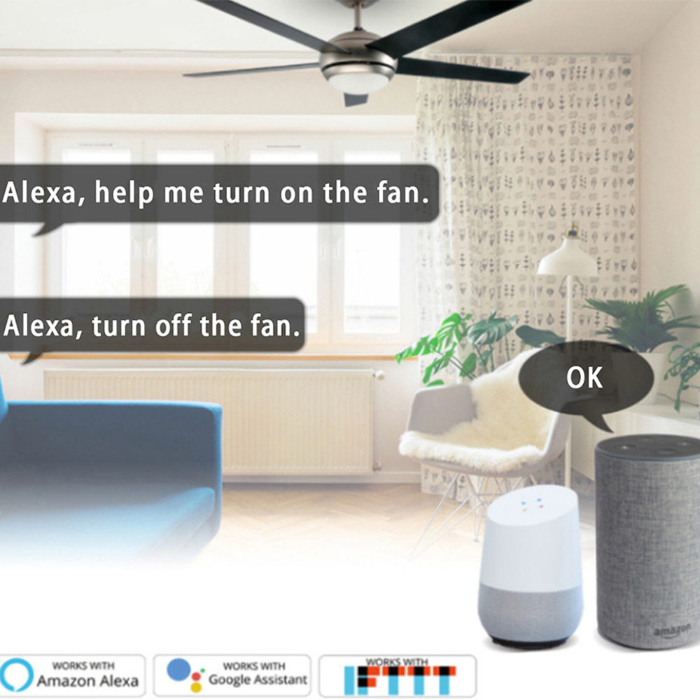 Smart Ceiling Fan Alexa Wifi - 와이파이 스마트 팬 스위치 팬 조명