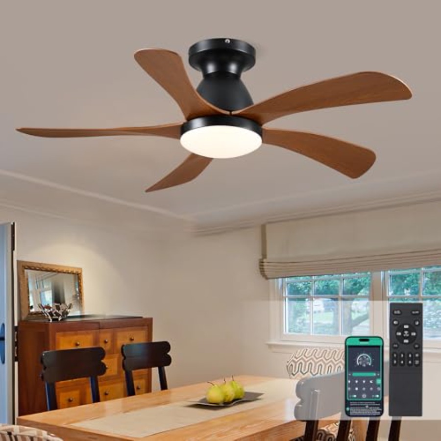 Ceiling Fan Low Profile Flush Mount - 42인치 로우 프로파일 천장 선풍기(조명 및