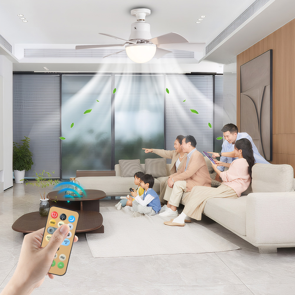 Ceiling Fan Led 3 Blade Modern - 리모컨 타이머 소켓이 있는 천장 선풍기