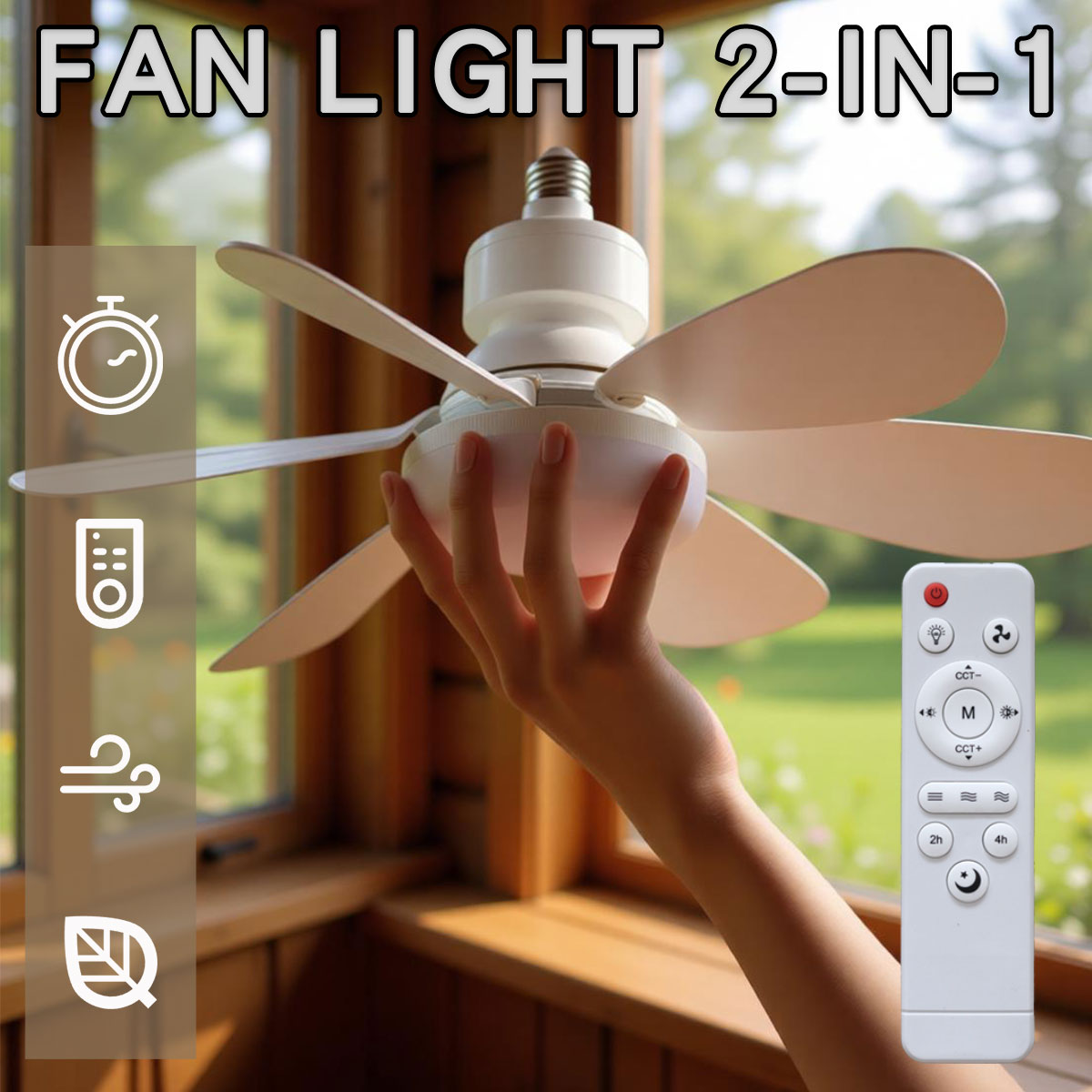 Ceiling Fan Led 3 Blade Modern - 6엽 날개 천장 선풍기 LED 조명