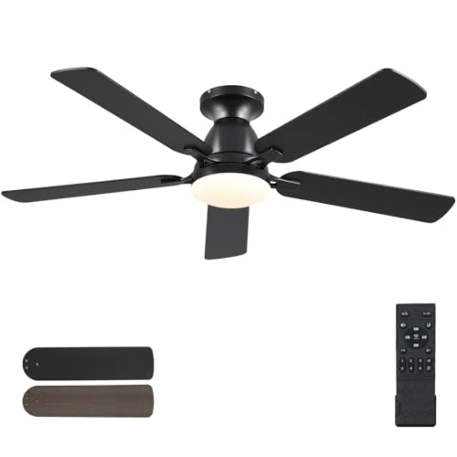 52인치 플러시 마운트 천장 선풍기(조명 포함) 및 리 - Ceiling Fan Low Profile Flush Mount 리뷰 및 가격