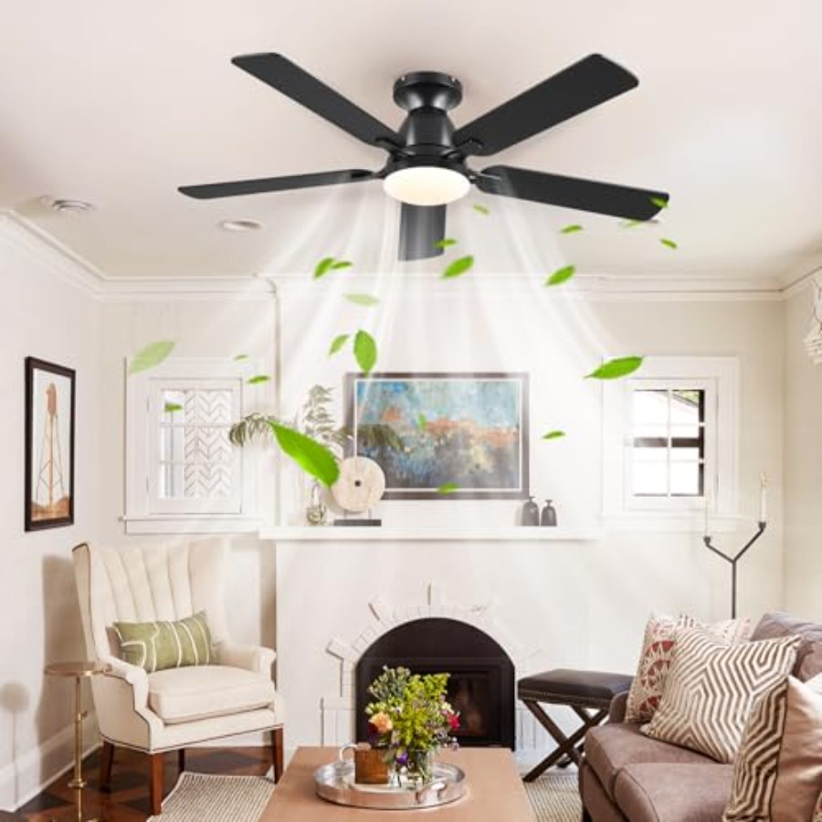 52인치 플러시 마운트 천장 선풍기(조명 포함) 및 리 - Ceiling Fan Low Profile Flush Mount 리뷰 및 가격