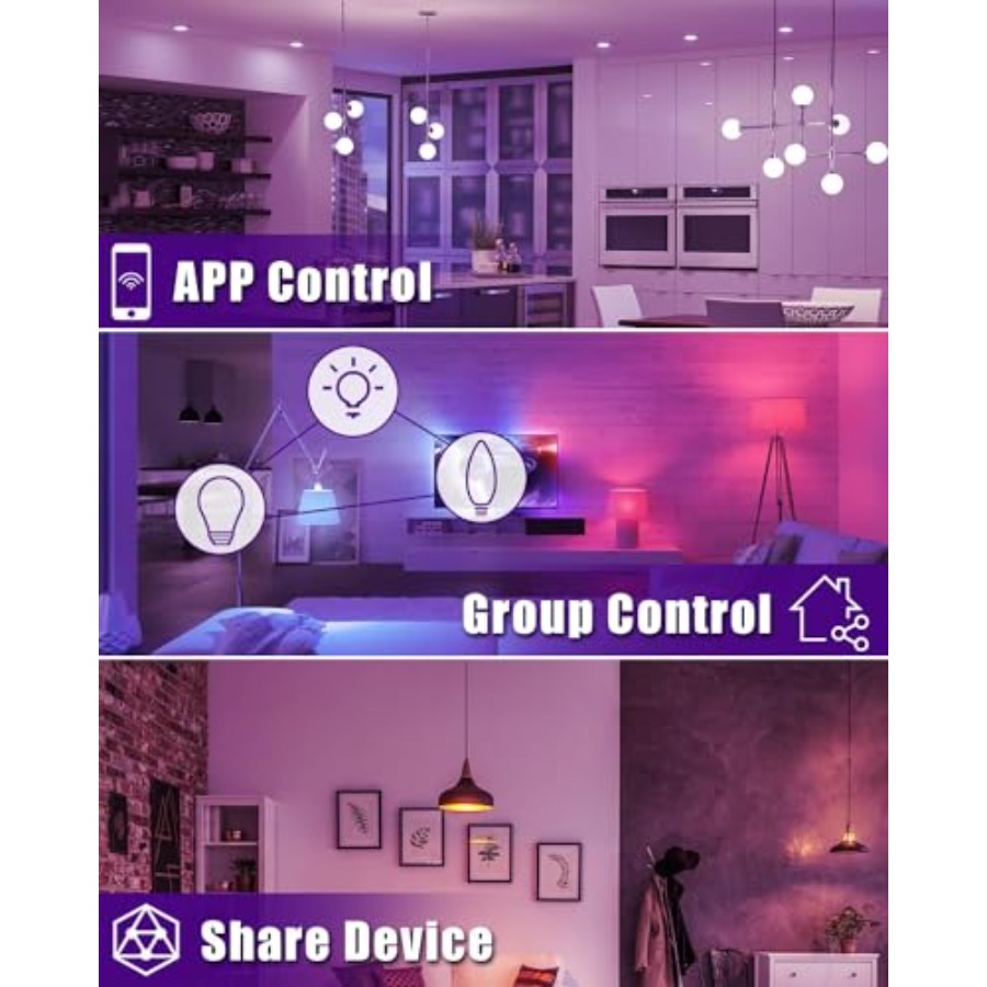 스마트 전구, Alexa WiFi 캔들라브라 스마트 전 - Smart Ceiling Fan Alexa Wifi 리뷰 및 가격