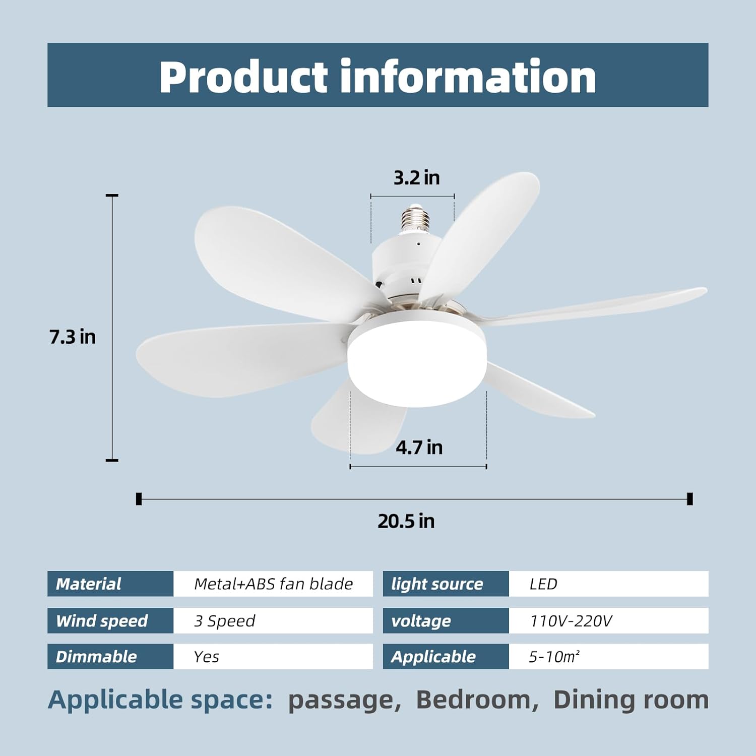 조명이 있는 소형 천장 선풍기: 속도와 밝기를 조절할  - Ceiling Fan With Remote Control Reversible 리뷰 및 가격