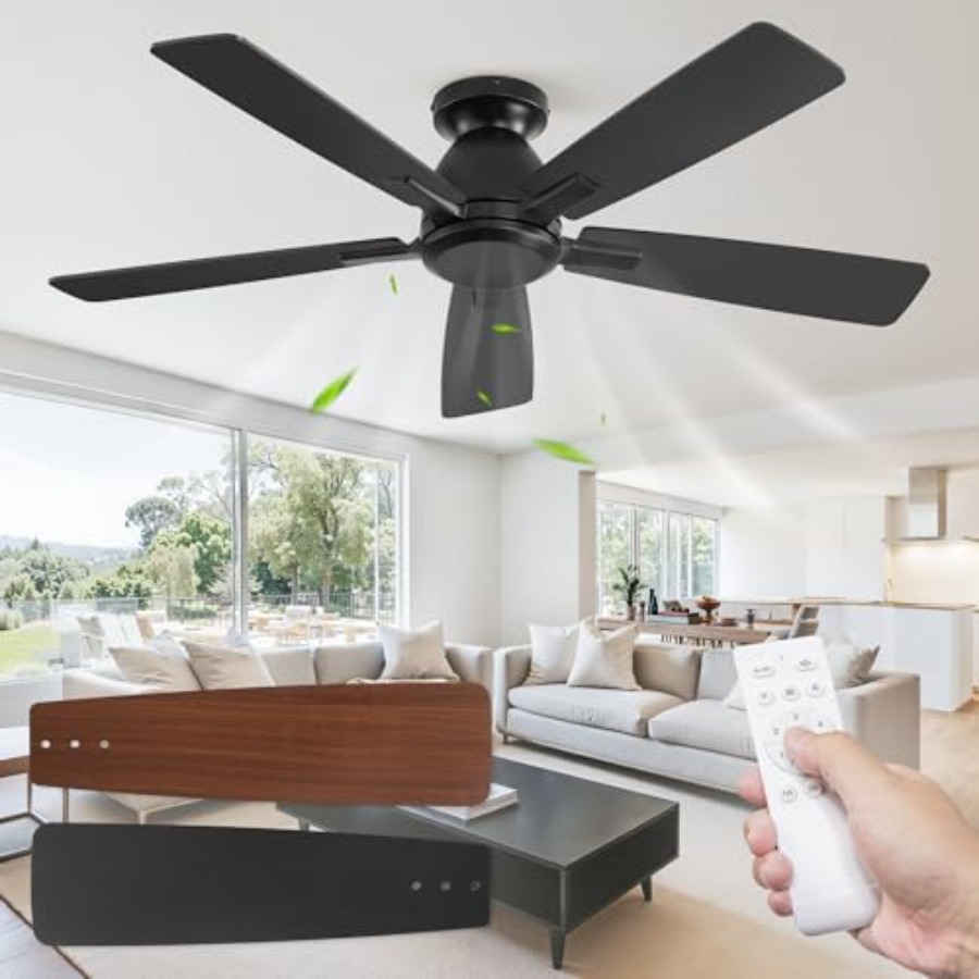 플러시 마운트 천장 선풍기(조명 없음, 리모컨 포함), - Ceiling Fan Low Profile Flush Mount 리뷰 및 가격