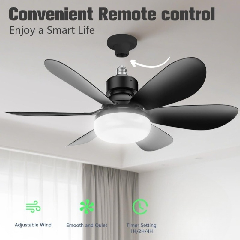 30W 천장 선풍기 조명 E27(리모컨 LED 조광 기 - Ceiling Fan With Remote Control Reversible 리뷰 및 가격