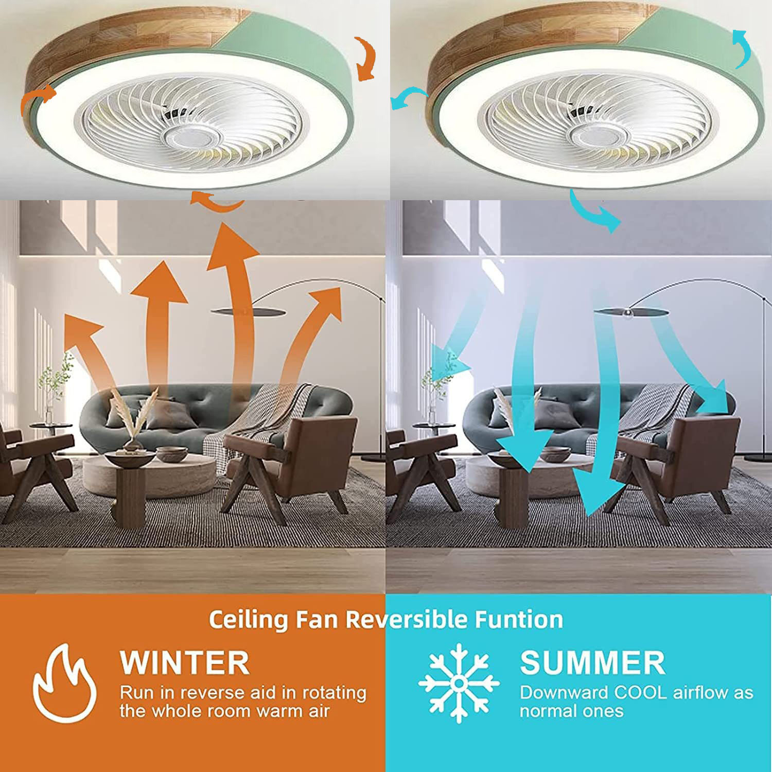 천장 선풍기 조명 램프, 앱 리모컨 팬, 침실 식당 목 - Ceiling Fan With Remote Control Reversible 리뷰 및 가격