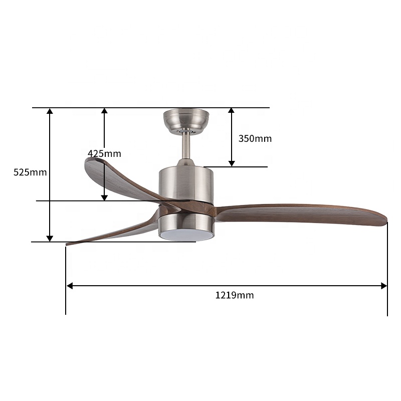 현대식 52인치 3개의 원목 날개 DC 모터 천장 선풍 - Ceiling Fan Dc Motor 52 Inch 리뷰 및 가격