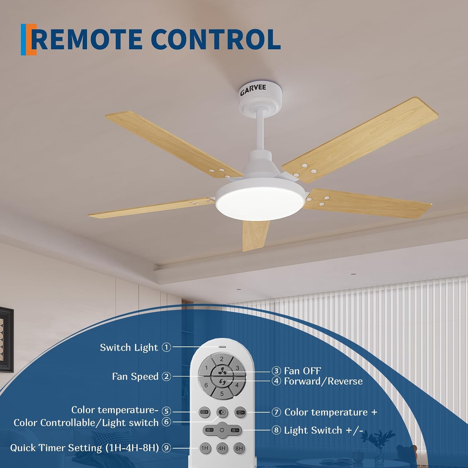52인치 조명 포함 천장 선풍기, 실내용 현대식 플러시 - Ceiling Fan Low Profile Flush Mount 리뷰 및 가격