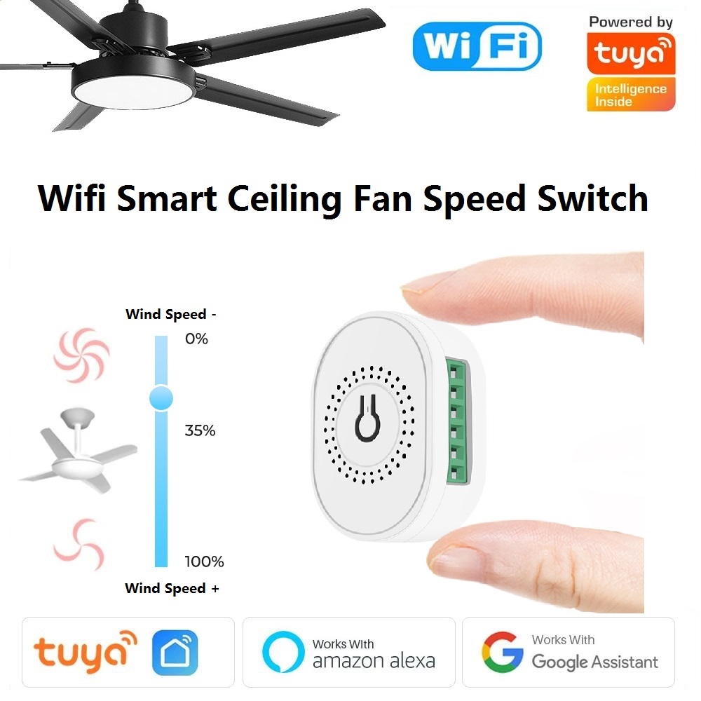 투야 와이파이 스마트 천장 선풍기 속도 스위치 EU 2 - Smart Ceiling Fan Alexa Wifi 리뷰 및 가격