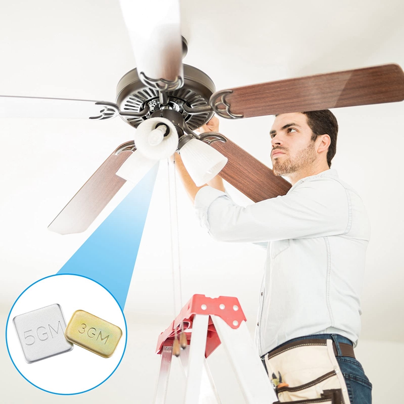 천장 팬 블레이드 균형 키트, 자체 접착 금속, 무게  - Ceiling Fan Blade Balancing Kit 리뷰 및 가격