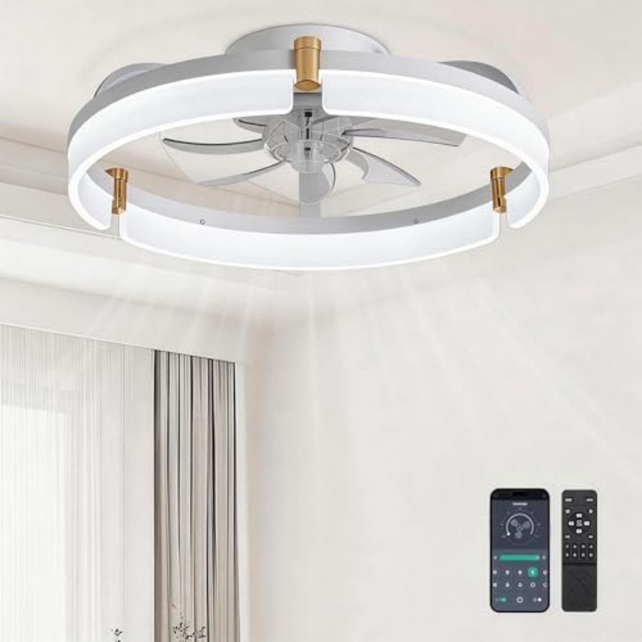 조명과 리모컨이 있는 천장 선풍기 - 20인치 플러시  - Ceiling Fan Low Profile Flush Mount 리뷰 및 가격
