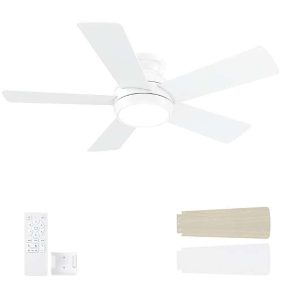 조명과 리모컨이 있는 천장 선풍기, 침실, 거실, 파티 - Ceiling Fan Low Profile Flush Mount 리뷰 및 가격