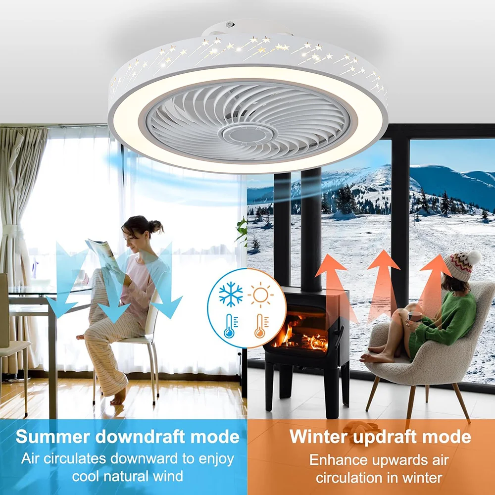 스마트 앱으로 제어 가능한 46cm 천장 선풍기, 조명 - Smart Ceiling Fan With Light Remote 리뷰 및 가격