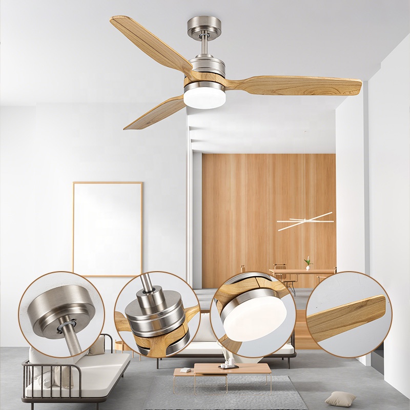 현대식 원목 3날개 6단 속도 DC 모터 LED 천장  - Ceiling Fan Led 3 Blade Modern 리뷰 및 가격