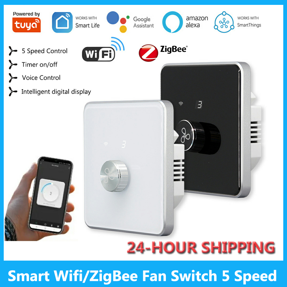 스마트 와이파이 지그비 선풍기 스위치, 5 단 속도 제 - Smart Ceiling Fan Alexa Wifi 리뷰 및 가격