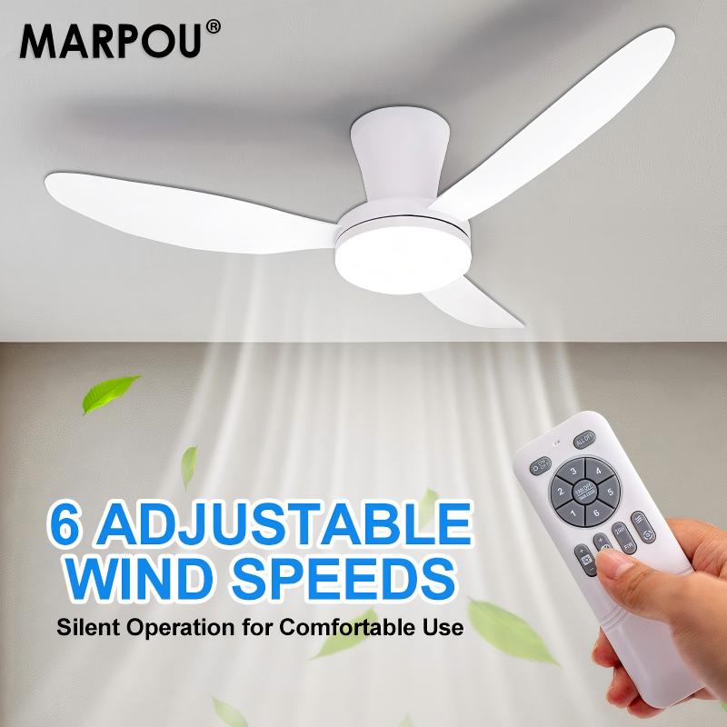 MARPOU 원격 제어 기능이 있는 간단한 천장 선풍기 - Ceiling Fan Led 3 Blade Modern 리뷰 및 가격