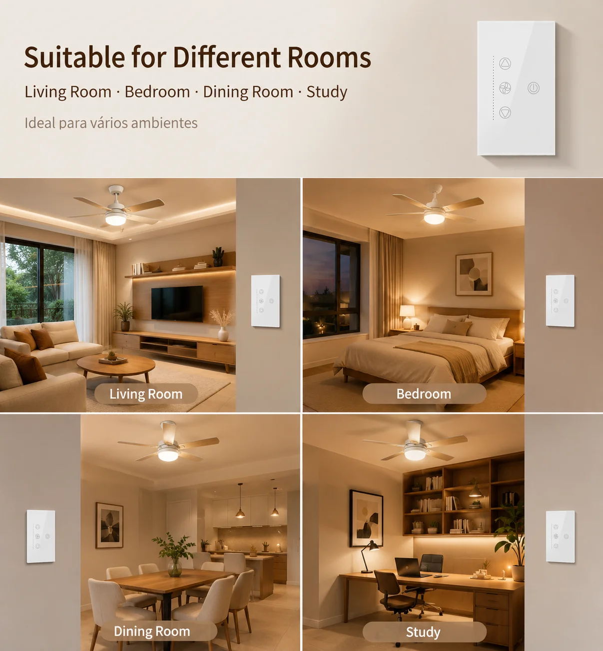 투야 와이파이 블루투스 스마트 팬 라이트 스위치 미국  - Smart Ceiling Fan Alexa Wifi 리뷰 및 가격