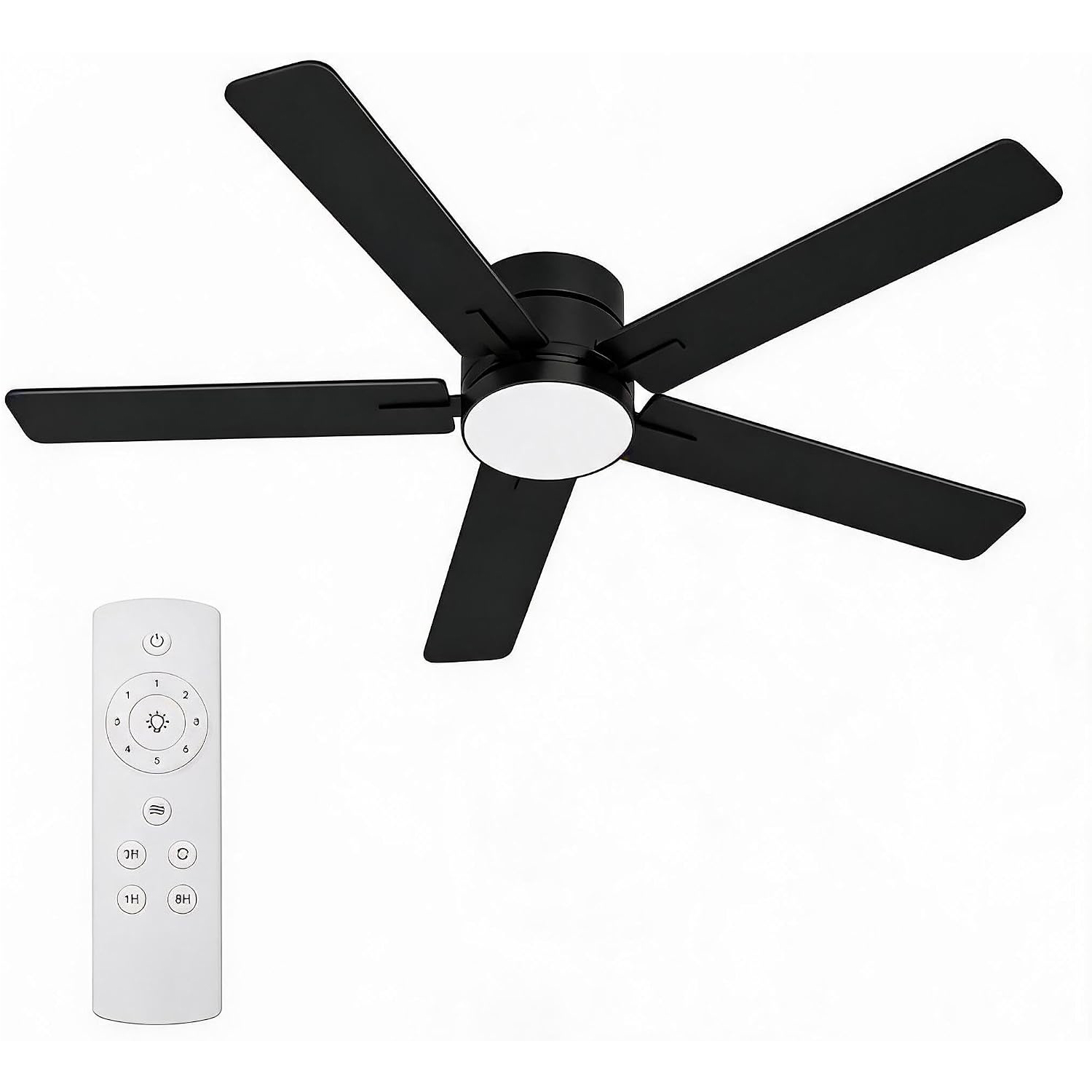 52인치 낮은 프로파일의 천장 선풍기(조명 및 리모컨  - Ceiling Fan Low Profile Flush Mount 리뷰 및 가격